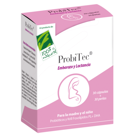 ProbiTec Embarazo y Lactancia – 30 + 30 cápsulas- Cien por Cien Natural