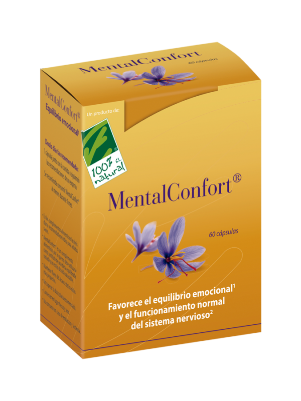 MentalConfort - 60 cápsulas - Cien por Cien Natural