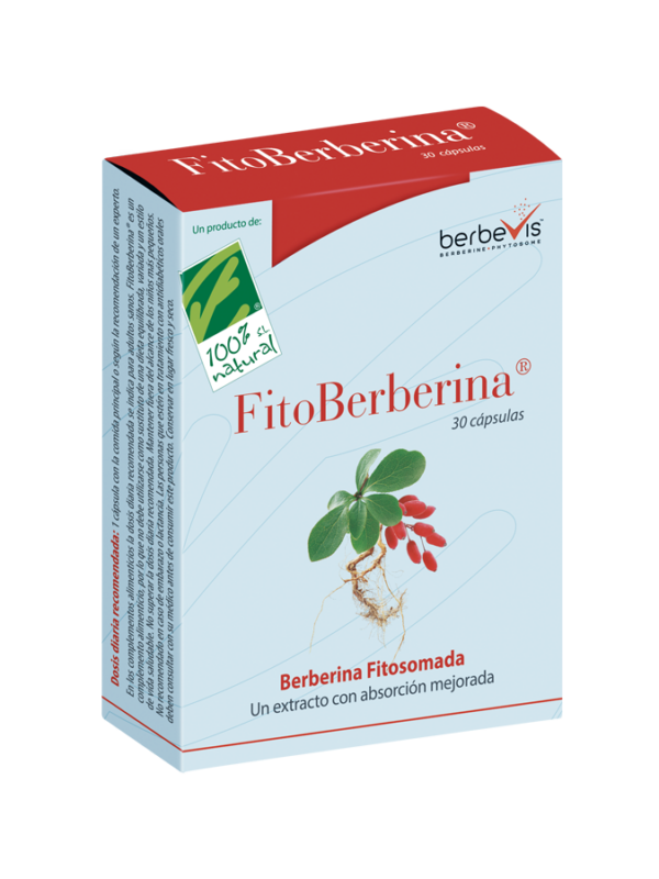 FitoBerberina - 30 cápsulas - Cien por Cien Natural