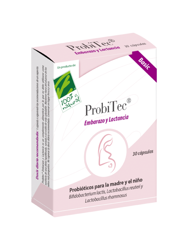 ProbiTec Embarazo y Lactancia Basic - 30 cápsulas - Cien por Cien Natural